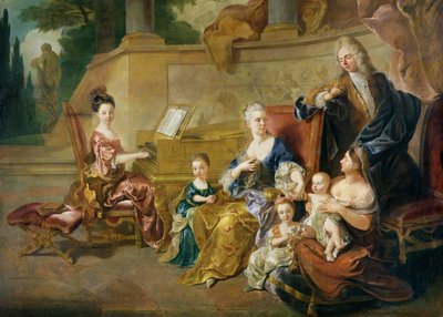 The Franqueville Family by Jean François de Troy